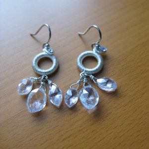 Silver dangle earrings